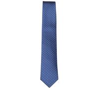 Seidenkrawatte - Slim - feine Punkte - blau OLYMP