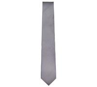 Seidenkrawatte - Slim - Struktur - schwarz / weiß OLYMP