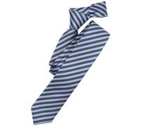 Seidenkrawatte - Streifen - blau Venti