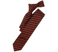 Seidenkrawatte - Streifen - orange Venti