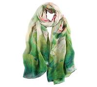 Seidenschal Damen 100% Seide XXL Stola Geschenk für Frauen 175 x 110 cm | 100% Seide, Weich & Leicht,175 x 110 cm, Elegante Blumenmuster, Brillante Farben, Geschenkbox,Als Schal Oder Stola Tragbar
