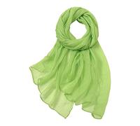 Seidenschal für Damen, Sommer, lässig, bunt, mehrfarbig, einfarbig, Chiffon, dünner, normaler Seidenschal, Schal für Herren, Winter, warmer Schal, mintgrün, One size