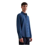 Seidensticker Herren Regular Fit Langarm Casual Hemd, Blau, 40