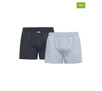 Seidensticker 2er-Set: Boxershorts in Dunkelblau - Größe XL | Herren Waesche