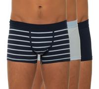 Seidensticker 3-er Set Trunks Blau & Gestreift