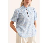 Rundhals Shirtbluse Regular Blau 40 (60.137341-0015-40)
