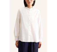 Klassische Bluse SEIDENSTICKER "Schwarze Rose", Damen, Gr. M (38), weiß, 100% Baumwolle, unifarben, regular fit, ohne Ausschnitt, Blusen, Langarm Kragen Uni (18716929-38) weiß