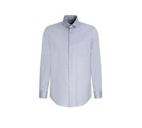 Businesshemd SEIDENSTICKER "Schwarze Rose", Herren, Gr. XL (44), normale Ärmellängen, blau (mittelblau), 100% Baumwolle, unifarben, comfort fit, 2-Knopf-Manschette, Hemden, Comfort 1/1 Kentkragen Uni