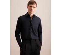 Seidensticker Business Hemd Herren Comfort Fit Baumwolle schwarz, 50