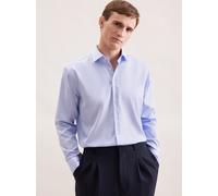 Seidensticker Business Hemd Herren Regular Fit Baumwolle blau, 47