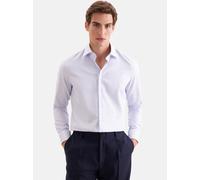 Businesshemd SEIDENSTICKER "Schwarze Rose", Herren, Gr. M (39), normale Ärmellängen, mittelblau, 100% Baumwolle, Strukturmuster, skinny fit, 2-Knopf-Manschette, Hemden, X-Slim 1/1 Kentkragen Struktur