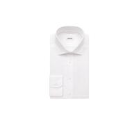 Seidensticker Herren Business-Hemd New Kent Combi – Shaped Fit, bügelfrei, 100% Baumwolle Weiß 44