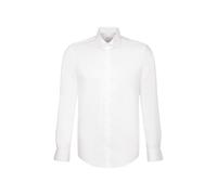 Seidensticker Businesshemd Shaped Herren XXL (46) Weiß 100% Baumwolle Kentkragen Langarm