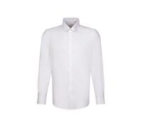 Seidensticker Hemd Herren Slim Fit Langarm Baumwoll-Stretch weiß, 40
