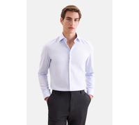 seidensticker Businesshemd "Schwarze Rose" Slim 1/1 Kentkragen Struktur (82941237-40) blau