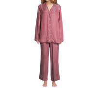 Seidensticker Pyjama Classic Web Größe 38 Rot
