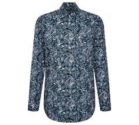 Seidensticker Comfort Fit Hemd Satin Grün, Bedruckt