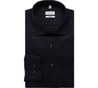 Seidensticker Businesshemd Schwarze Rose Herren Gr. 41 Dunkelblau 100% Baumwolle Regular Fit