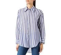 Seidensticker Damen 132511-16 Bluse, Blau-Weiß, 34