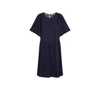 Sommerkleid SEIDENSTICKER "Schwarze Rose" 34, Normalgrößen, blau Damen Kleider Kurzarm Rundhals Stickerei 34, Normalgrößen dunkelblau
