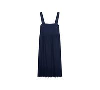 Sommerkleid SEIDENSTICKER "Schwarze Rose", Damen, Gr. 34, Normalgrößen, blau (dunkelblau), 100% Baumwolle, Kleider Sommerkleid, Ohne Arm Karree Stickerei (31437805-34) dunkelblau