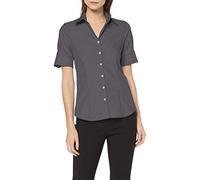 Seidensticker Damen Bluse - City Bluse - Hemdbluse - Regular Fit - Kurzarm - Uni - 100% Baumwolle