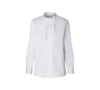 Seidensticker Damen Bluse - Fashion Bluse - Regular Fit - Stehkragen - Rüschen - Langarm - 100% Baumwolle