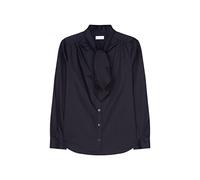 Seidensticker Damen Bluse - Fashion Bluse - Regular Fit - tailliert- Schluppen Kragen - Bügelleicht - Langarm,Schwarz,40