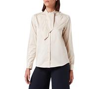 Seidensticker Damen Bluse - Fashion Bluse - Regular Fit - tailliert- Schluppen Kragen - Bügelleicht - Langarm,Beige,38