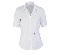 Seidensticker Damen Bluse - Hemdbluse - Kelchkragenbluse - Klassisch - Elegant - Bügelleicht - Slim Fit - Kurzarm - Uni - 100% Baumwolle