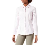 SEIDENSTICKER Slim Fit Bluse Langarm Hemdkragen Struktur hellrosa 44
