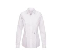 Größe 42 Seidensticker Schwarze Rose Bluse Slim Fit Weiss Langarm Fil á Fil tailliert geschnitten Kentkragen 100% Baumwolle Bügelfrei