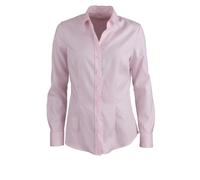 Hemdbluse SEIDENSTICKER "Schwarze Rose", Damen, Gr. 4XL (48), rosa, 100% Baumwolle, unifarben, slim fit, ohne Ausschnitt, Blusen Hemdbluse, 1/1 Kragen Uni (41340632-48) rosa
