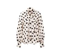 Seidensticker Damen Bluse - Oversized Fit - Druck - Langarm - Rüschenbluse mit Schluppe - Viskosemischung