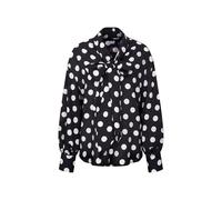 Seidensticker Damen Bluse - Oversized Fit - Druck - Langarm - Rüschenbluse mit Schluppe - Viskosemischung