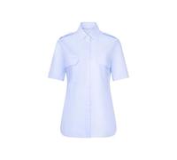 Hemdbluse SEIDENSTICKER, Damen, Gr. XL (42), blau (hellblau), 100% Baumwolle, unifarben, slim fit, ohne Ausschnitt, Halbarm, Blusen, Langarm Kragen Uni (15669844-42) hellblau