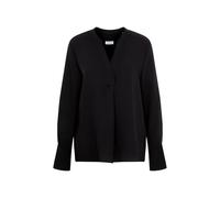 Klassische Bluse SEIDENSTICKER "Schwarze Rose", Damen, Gr. XL (42), schwarz, 100% Polyester, unifarben, regular fit, ohne Ausschnitt, Langarm, Blusen, Tunika Uni (32786101-42) schwarz