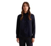 Hemdbluse SEIDENSTICKER "Schwarze Rose", Damen, Gr. XL (42), blau (dunkelblau), 100% Polyester, unifarben, regular fit, ohne Ausschnitt, Langarm, Blusen, Langarm Kragen Uni (88416256-42) dunkelblau