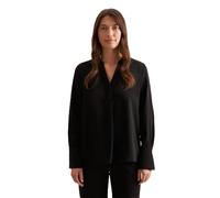 Klassische Bluse SEIDENSTICKER "Schwarze Rose", Damen, Gr. XXL (44), schwarz, 100% Polyester, unifarben, regular fit, ohne Ausschnitt, Langarm, Blusen, Tunika Uni (32786101-44) schwarz