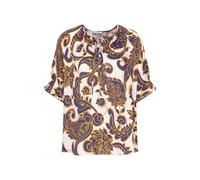 Seidensticker Damen Bluse - Shirtbluse - Regular Fit - Bügelleicht - Rundhalsausschnitt - Bluse mit Schnürung - Kurzarm