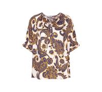 Seidensticker Damen Bluse - Shirtbluse - Regular Fit - Bügelleicht - Rundhalsausschnitt - Bluse mit Schnürung - Kurzarm