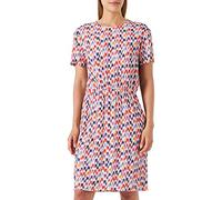 SEIDENSTICKER Damen Kleid gelb / dunkellila / rot / weiß, Größe 38 gelb / dunkellila / rot / weiß