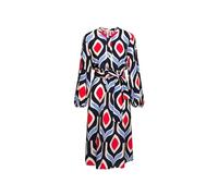 Seidensticker Damen Blusenkleid mit Bindegürtel Kleid, Marineblau, 38