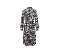 Seidensticker Damen Blusenkleid mit Bindegürtel Kleid, Marineblau, 46