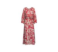 Seidensticker Damen Blusenkleid mit Bindegürtel - Kleid - Regular Fit - Maxi Kleid - Rundhalsausschnitt - 3/4-Arm - 100% Viskose