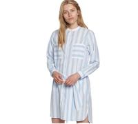 Seidensticker Damen Blusenkleid-Regular Fit-Langarm-Baumwolle Kleid, Chambray Blue, 40