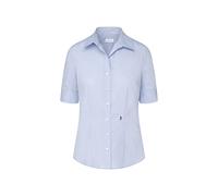 Seidensticker Slim Fit Bluse Kurzarm bleu
