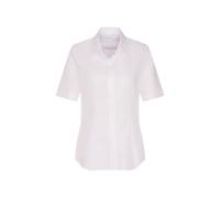 Seidensticker Damenbluse Modern Fit Kurzarm bügelfrei 100% Baumwolle Weiß Uni