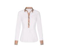 Seidensticker Damen City Langarm Regular Fit Stretch Bluse, Weiß(379555), 42 EU