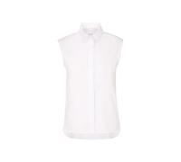 Hemdbluse SEIDENSTICKER, Damen, Gr. 42, weiß, 73% Baumwolle, 24% Polyamid, 3% Elasthan, unifarben, slim fit, ohne Ausschnitt, Blusen Hemdbluse, Ohne Arm Kragen Uni (18028567-42)